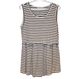 3/$25 🏷 Bearsland Navy & White Striped Nursing Tank Size XL
